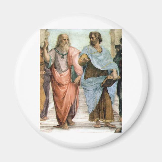 Aristoteles och Plato går på Raphaels skola Magnet (Framsidan)