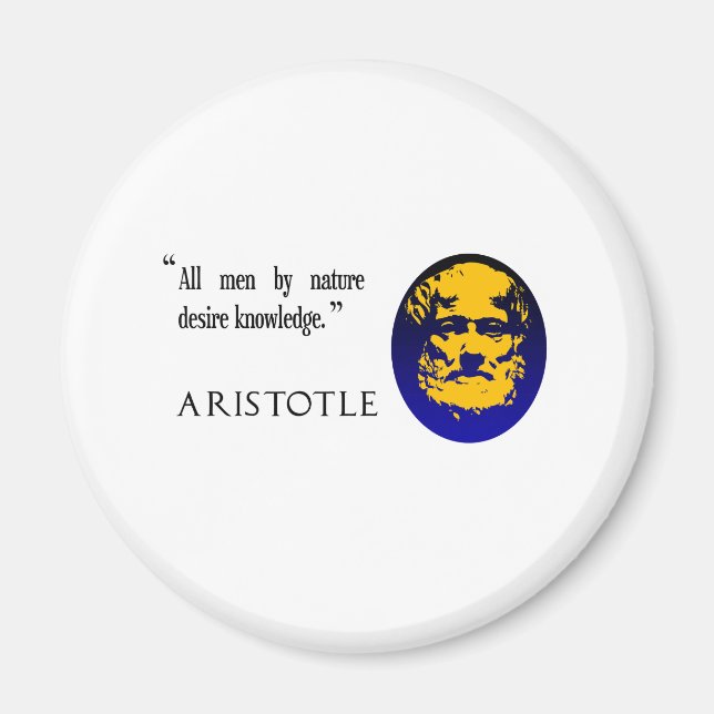 Aristoteles om kunskap. Filosofagnet Magnet (Framsidan)
