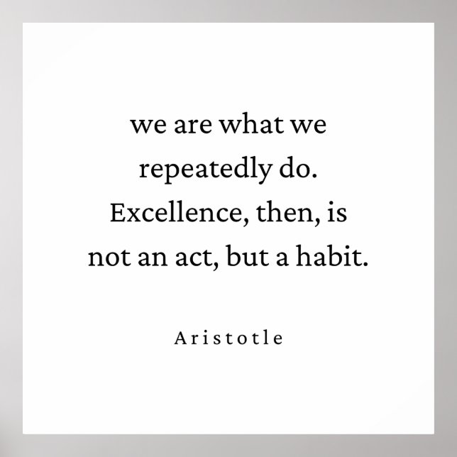 Aristoteles Philosophy Citote Minimalistic Poster (Framsidan)
