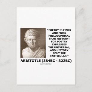 Aristoteles Poetry Finer Mer filosofisk historia Vykort