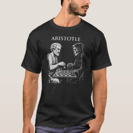 Aristoteles spelar schack mot en grym bok t shirt