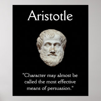 Aristoteles - Tecken- och besittningsoffert Poster