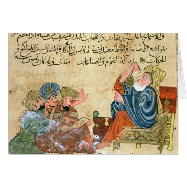 Aristoteles undervisar hälsningskort (Framsidan Horizontal)