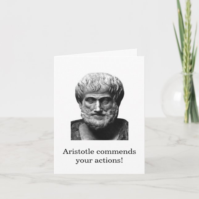Aristoteles uppmuntringskort kort (Framsida)