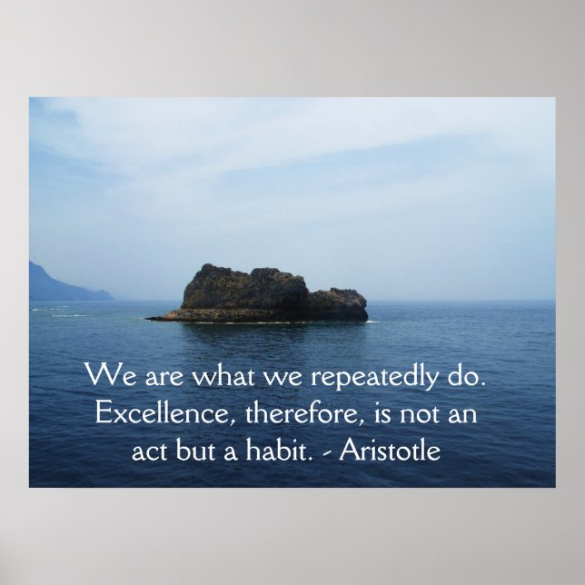 Aristoteles utmärkta citat poster (Framsidan)