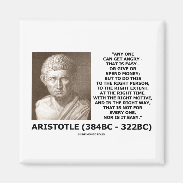 Aristoteles vem som helst kan få Argens Höger pers Magnet (Framsidan)