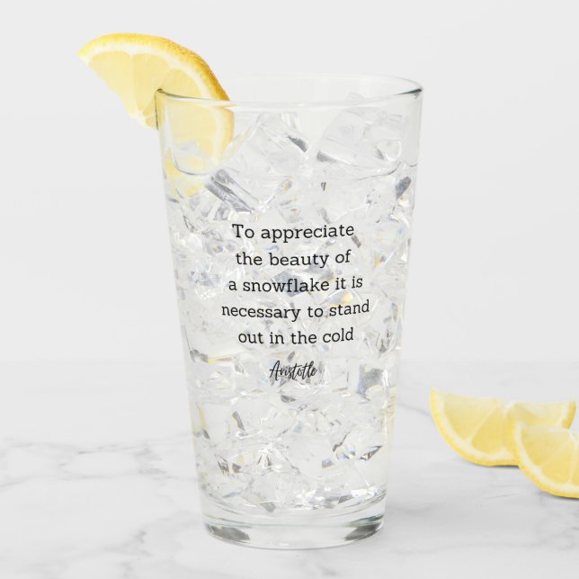 Aristoteles Vintercitat Dekoration För Hemmet Glaskopp (Framsida Ice)