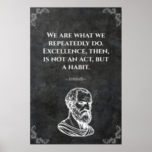 Aristoteles visdomsord. Visdom Poster