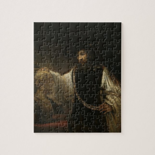 Aristotle (384-322 BC) med en byst av Homer Pussel (Vertikal)