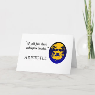 Aristotle betalade jobb degraderar vara kort