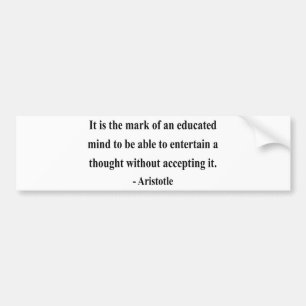 Aristotle citationstecken 1a bildekal