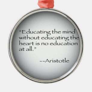 Aristotle citationstecken julgransprydnad metall