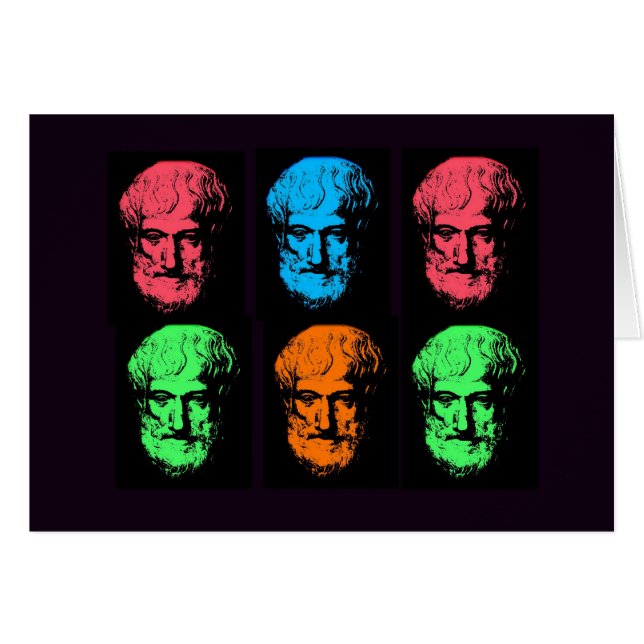 Aristotle Collage Hälsningskort (Framsidan Horizontal)