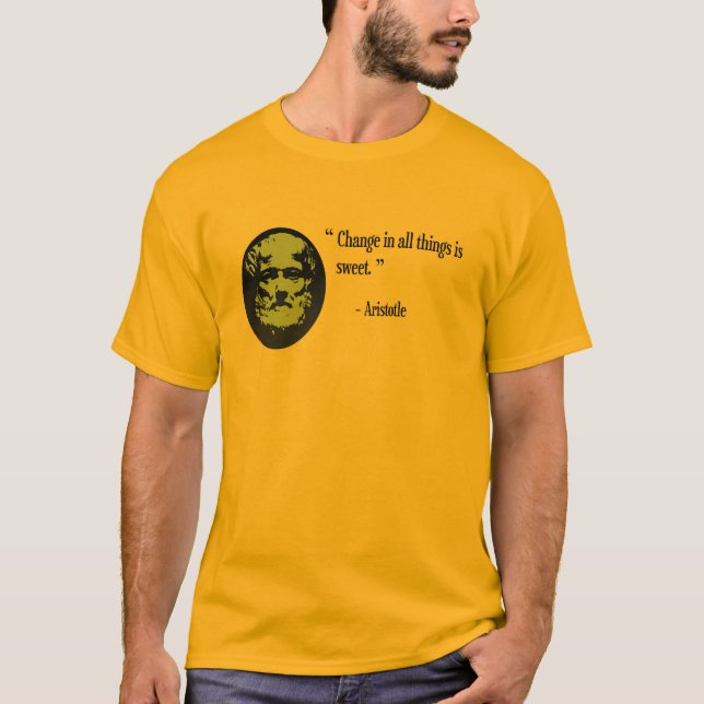 Aristotle filosofi som beklär, quotation t-shirt (Framsida)