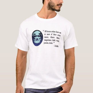 Aristotle filosofiska quotationsman t-skjorta tee shirt