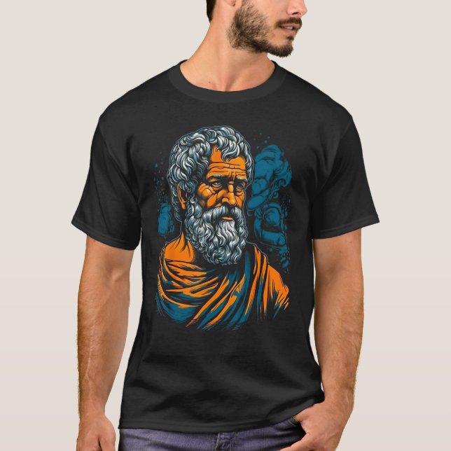 Aristotle Greek Philosopher T Shirt (Framsida)