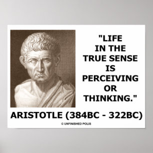 Aristotle liv i riktigt märka för avkänning som poster