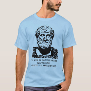Aristotle metafysikcitationstecken t-shirt