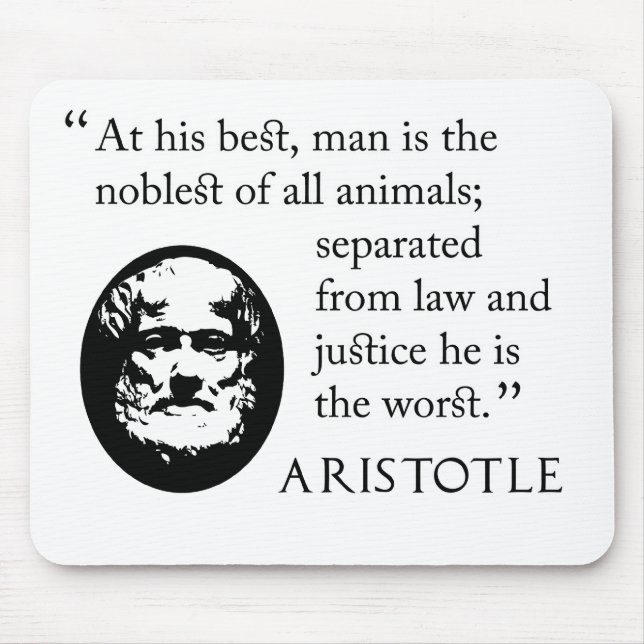 Aristotle mousepad - man som är mest noblest av musmatta (Framsidan)