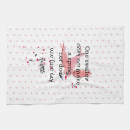 Aristotle Spring Quote Decor For Home Kökshandduk