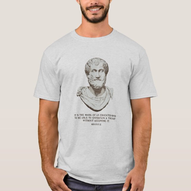 Aristotle utbildade varar besvärad t-shirt (Framsida)