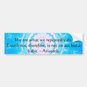 Aristotle utmärkthetQuotation Bildekal