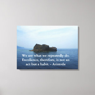 Aristotle utmärkthetQuotation Canvastryck