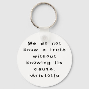 Aristotle: Vet en sanning - en filosof Keychain Nyckelring