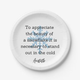 Aristotle Winter Quote Decor For Home