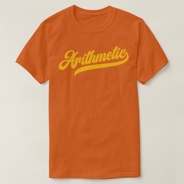 Arithmetic Math Geeks T Shirt (Design framsida)