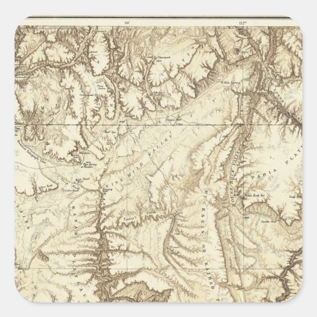 Arizona 3 fyrkantigt klistermärke (Framsida)