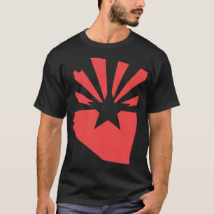 Arizona 48 Statlig flagga Logotyp T Shirt