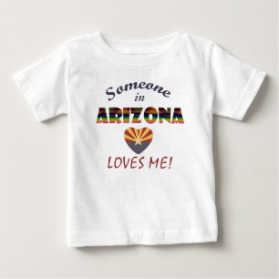 Arizona älskar mig hjärtaflagga t-shirt