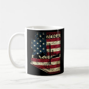 Arizona American Flagga Vintage Kaffemugg