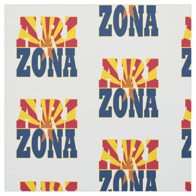 Arizona amerikanstatlig flagga tyg (Provkarta)