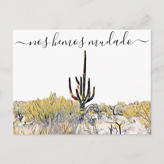 Arizona Anuncio de Mudanza vykort (Framsida)