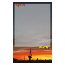 "Arizona är Fantastisk!" Sunset Sonoran Desert Cac