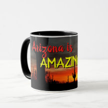 "Arizona är Fantastisk!" Sunset Sonoran Desert Cac