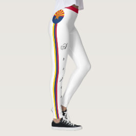 Arizona & Arizona Flagga, USA mode, resor/sport Leggings