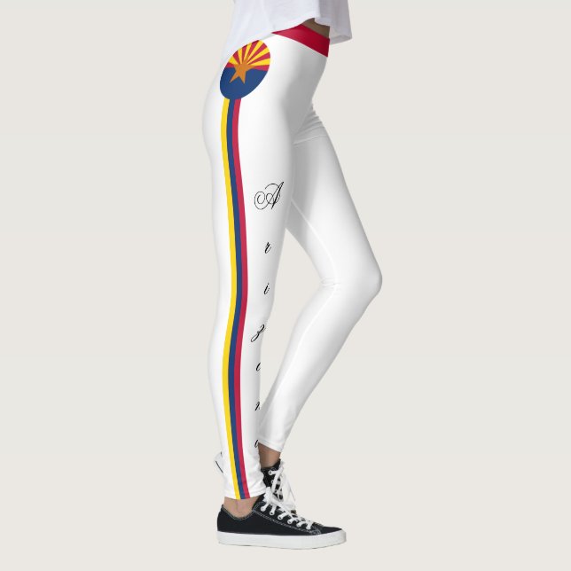 Arizona & Arizona Flagga, USA mode, resor/sport Leggings (Höger)