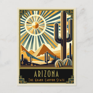 Arizona   Art Deco Vykort