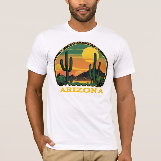 Arizona Äventyr T-Shirt | Desert Vibes & Cactus (Framsida)