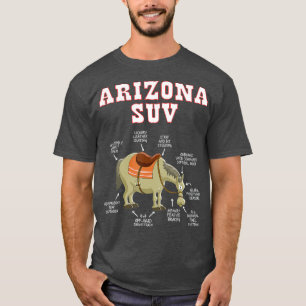 Arizona AZ SUV Funny Joke Horse Mule Souvenir T Shirt
