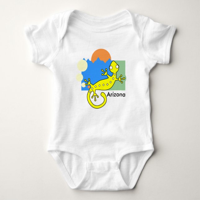 Arizona Baby Outfit | Lizard Bodykostydräkt T Shirt (Framsida)