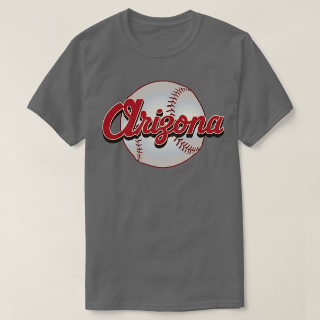 Arizona Baseball Vintage Baseball Team Gift T Shirt (Design framsida)