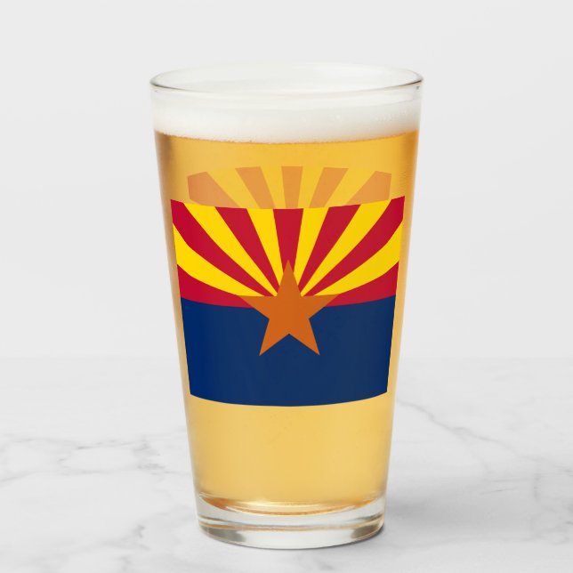 ARIZONA BEER GLASS GLASKOPP (Framsida fylld)