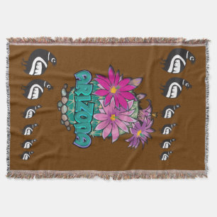 Arizona Blooming Cactus och Quail Filt