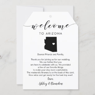 Arizona Bröllop Välkommen Märkre, Brev Itinerary