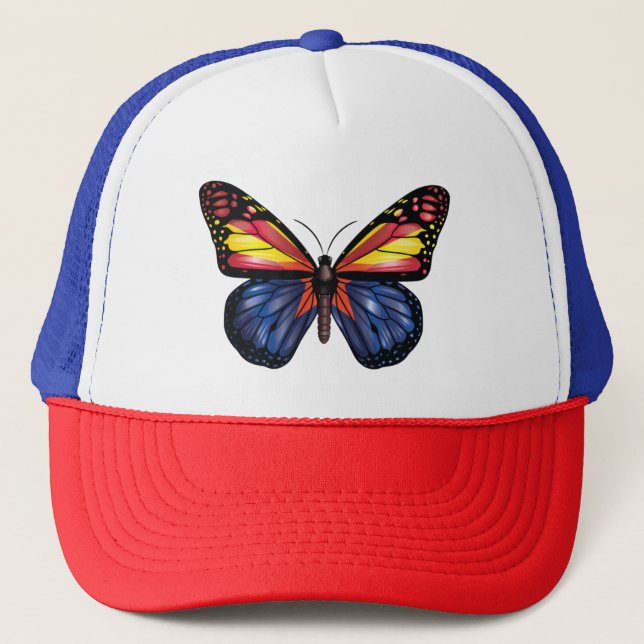 Arizona Butterfly Monarque Flagga Keps (Framsida)