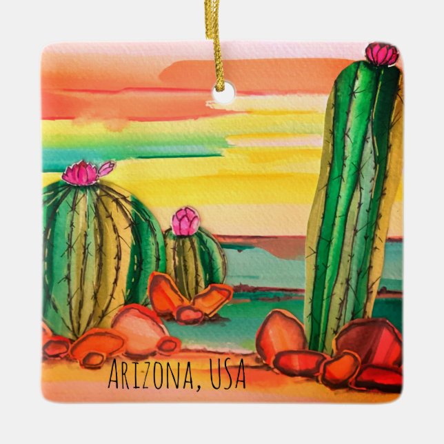 Arizona Cacti Ornament (Framsida)